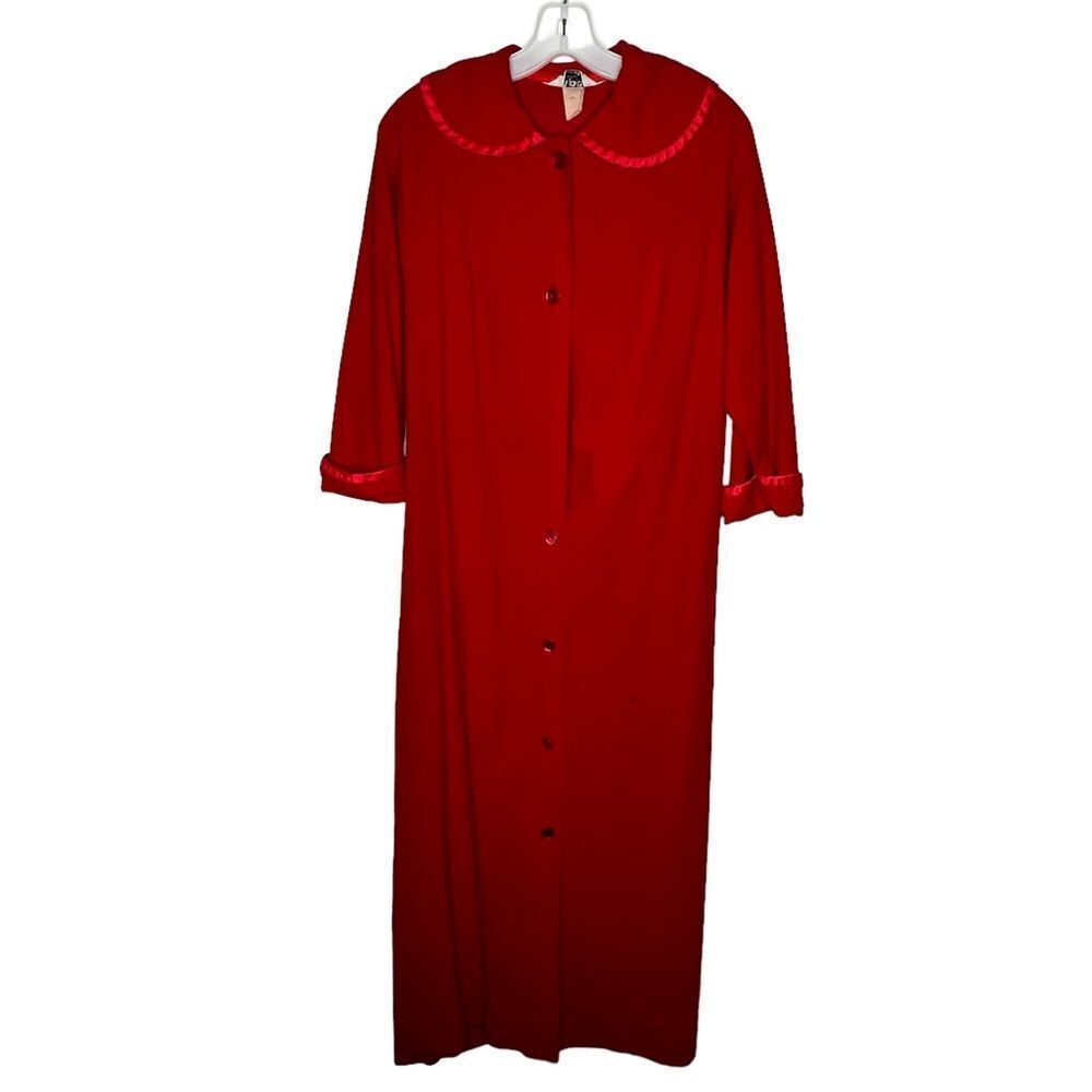Vintage Lappel Red Robe as is